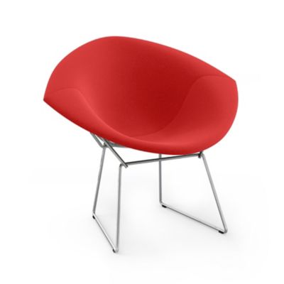 Bertoia Two-Tone Diamond Chair, Fully Upholstered