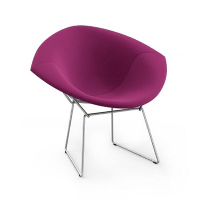 Bertoia Two-Tone Diamond Chair, Fully Upholstered