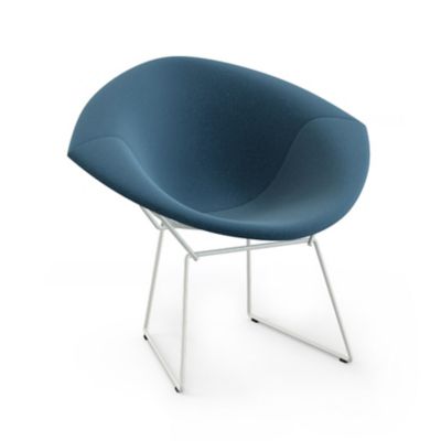 Bertoia Two-Tone Diamond Chair, Fully Upholstered