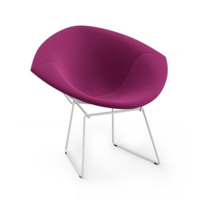 Bertoia Two-Tone Diamond Chair, Fully Upholstered
