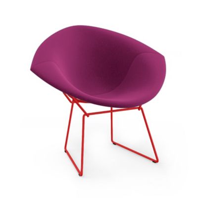 Bertoia Two-Tone Diamond Chair, Fully Upholstered