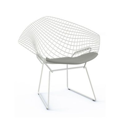 Bertoia Two-Tone Diamond Chair with Seat Cushion
