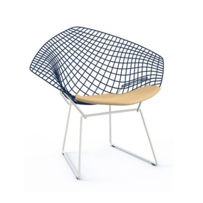 Bertoia Two-Tone Diamond Chair with Seat Cushion