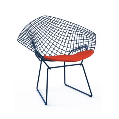 Bertoia Two-Tone Diamond Chair with Seat Cushion