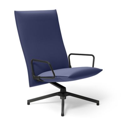 Pilot Swivel High Back Lounge, Loop Arms