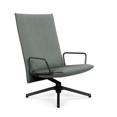 Pilot Swivel High Back Lounge, Loop Arms