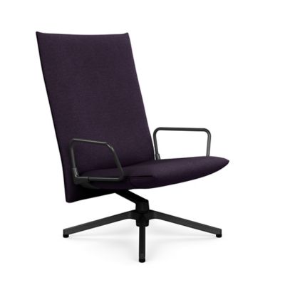 Pilot Swivel High Back Lounge, Loop Arms