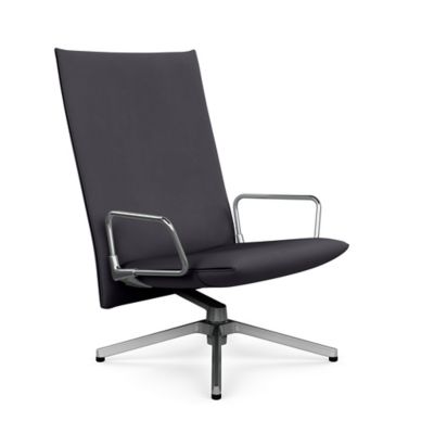 Pilot Swivel High Back Lounge, Loop Arms