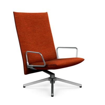 Pilot Swivel High Back Lounge, Loop Arms