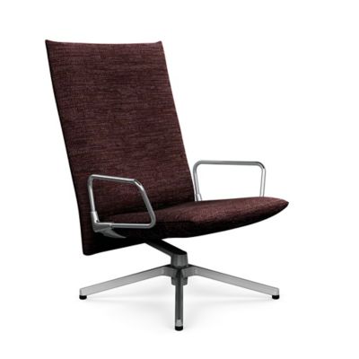 Pilot Swivel High Back Lounge, Loop Arms