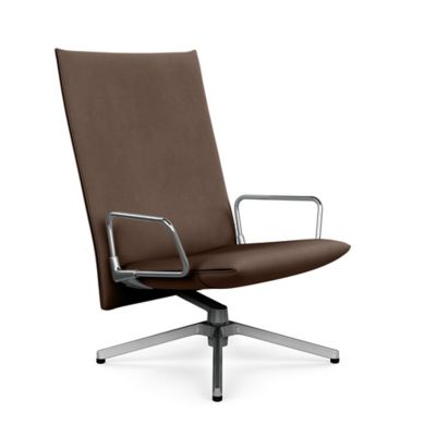 Pilot Swivel High Back Lounge, Loop Arms