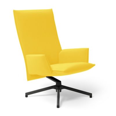 Pilot Swivel High Back Lounge, Upholstered Arms