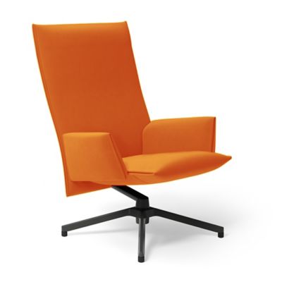 Pilot Swivel High Back Lounge, Upholstered Arms