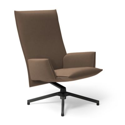 Pilot Swivel High Back Lounge, Upholstered Arms