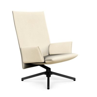 Pilot Swivel High Back Lounge, Upholstered Arms