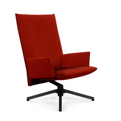 Pilot Swivel High Back Lounge, Upholstered Arms