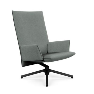 Pilot Swivel High Back Lounge, Upholstered Arms