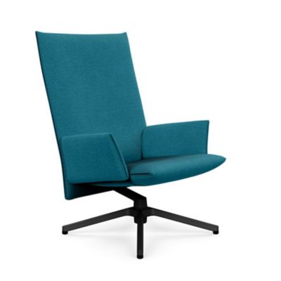 Pilot Swivel High Back Lounge, Upholstered Arms