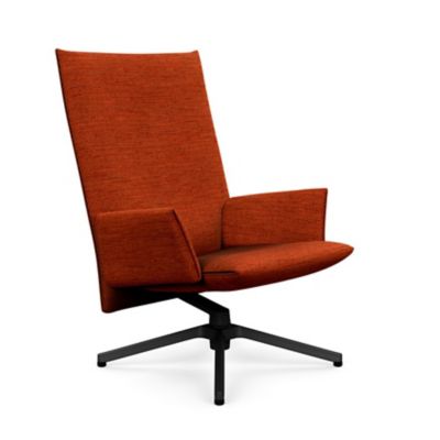Pilot Swivel High Back Lounge, Upholstered Arms
