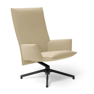 Pilot Swivel High Back Lounge, Upholstered Arms