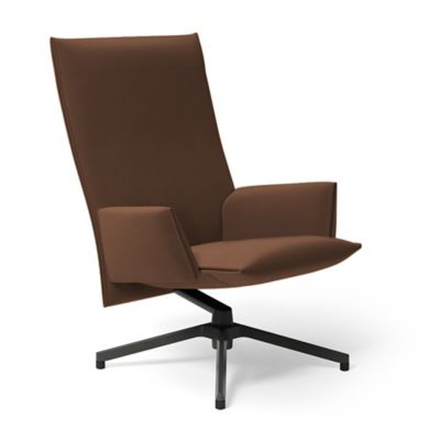 Pilot Swivel High Back Lounge, Upholstered Arms