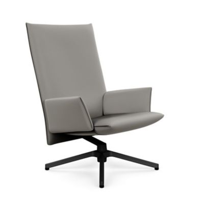 Pilot Swivel High Back Lounge, Upholstered Arms
