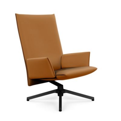 Pilot Swivel High Back Lounge, Upholstered Arms