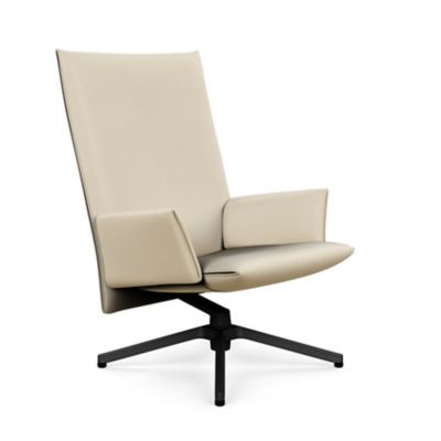 Pilot Swivel High Back Lounge, Upholstered Arms