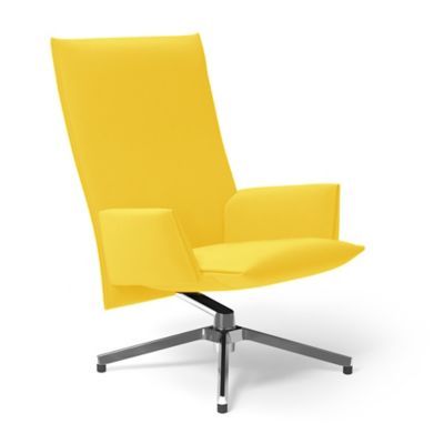 Pilot Swivel High Back Lounge, Upholstered Arms