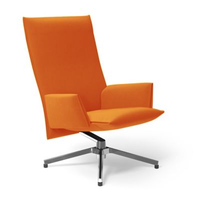 Pilot Swivel High Back Lounge, Upholstered Arms