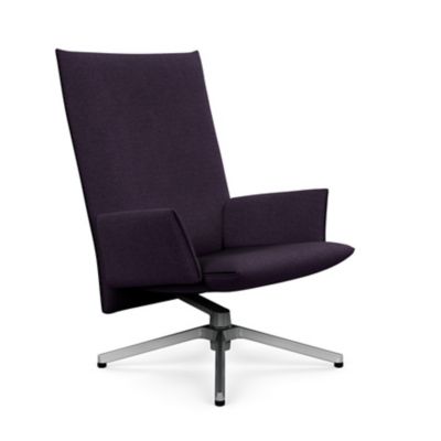 Pilot Swivel High Back Lounge, Upholstered Arms