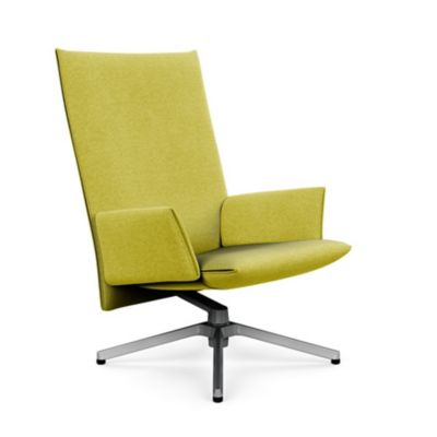 Pilot Swivel High Back Lounge, Upholstered Arms