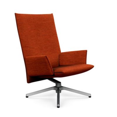 Pilot Swivel High Back Lounge, Upholstered Arms