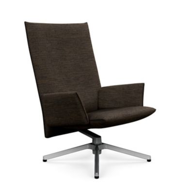 Pilot Swivel High Back Lounge, Upholstered Arms