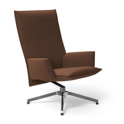 Pilot Swivel High Back Lounge, Upholstered Arms