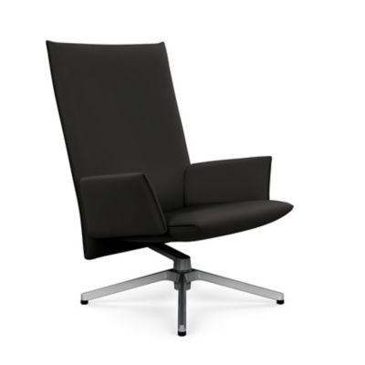 Pilot Swivel High Back Lounge, Upholstered Arms