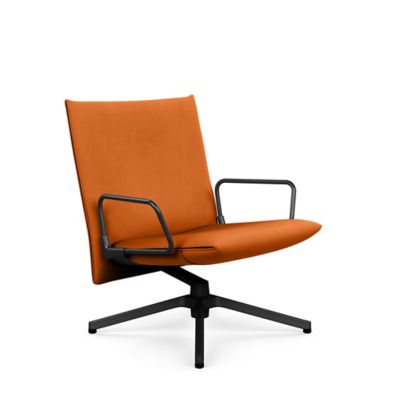 Pilot Swivel Low Back Lounge, Loop Arms