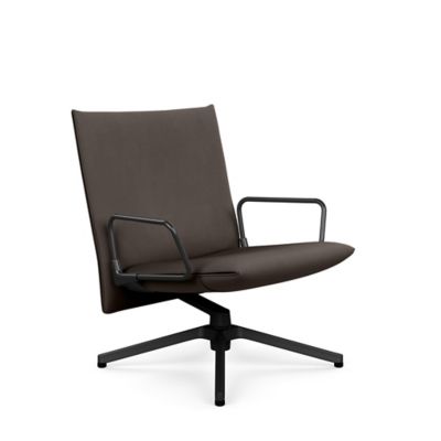 Pilot Swivel Low Back Lounge, Loop Arms