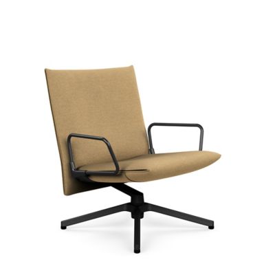 Pilot Swivel Low Back Lounge, Loop Arms