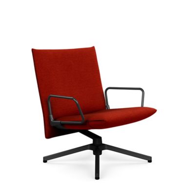 Pilot Swivel Low Back Lounge, Loop Arms