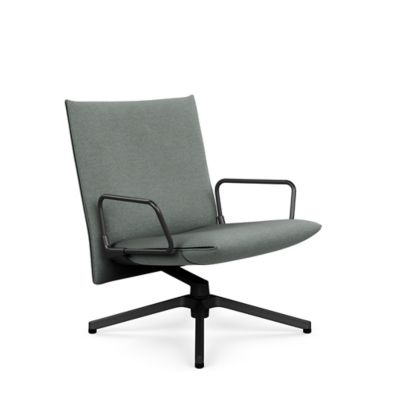 Pilot Swivel Low Back Lounge, Loop Arms