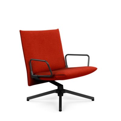 Pilot Swivel Low Back Lounge, Loop Arms