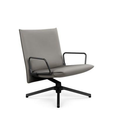 Pilot Swivel Low Back Lounge, Loop Arms