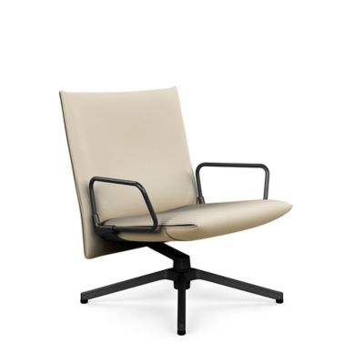 Pilot Swivel Low Back Lounge, Loop Arms