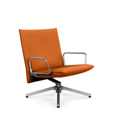 Pilot Swivel Low Back Lounge, Loop Arms