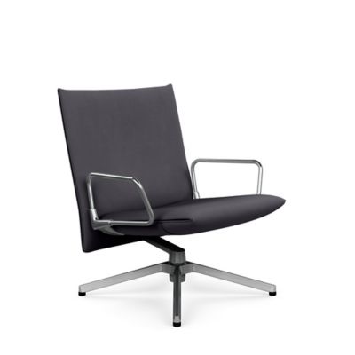 Pilot Swivel Low Back Lounge, Loop Arms