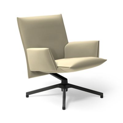 Pilot Swivel Low Back Lounge, Upholstered Arms