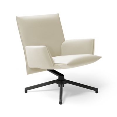 Pilot Swivel Low Back Lounge, Upholstered Arms
