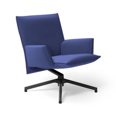 Pilot Swivel Low Back Lounge, Upholstered Arms