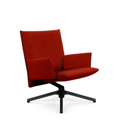 Pilot Swivel Low Back Lounge, Upholstered Arms